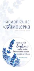Harmonizující samolepka bílá NEprůhledná "Nech se vést láskou svého srdce. Štěstí tvého ži