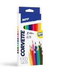 Pastelky MFP 12 ks triangular s ořezávátkem