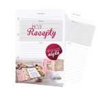 Náhradní náplň do receptáře - Moje recepty - Papírnictví Náhradní náplň do receptáře - Moje recepty