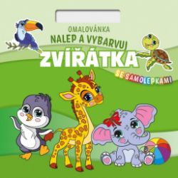 Omalovánka Čtverec - Nalepuj a vybarvuj! Zvířátka - Omalovánky zvířata Omalovánka Čtverec Nalepuj a vybarvuj! Zvířátka