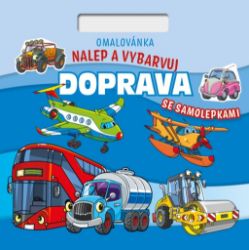 Omalovánka Čtverec - Nalepuj a vybarvuj! Doprava - Omalovánky auta Omalovánka Čtverec Nalepuj a vybarvuj! Doprava
