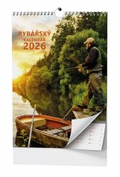 Rybářský kalendář 2026 - nástěnný kalendář - Nástěnné kalendáře Rybářský kalendář 2026 - nástěnný kalendář