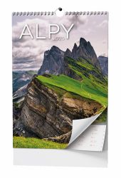 Alpy 2026 - nástěnný kalendář - Nástěnné kalendáře Alpy 2026 - nástěnný kalendář