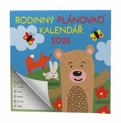 Rodinný plánovací kalendář 2026 - nástěnný kalendář - Nástěnné kalendáře Rodinný plánovací kalendář 2026 - nástěnný kalendář