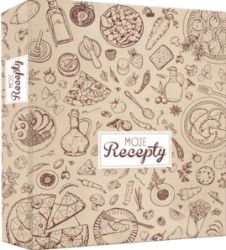 Kroužkový receptář Karis béžový - Moje recepty - Diáře Kroužkový receptář Karis béžový - Moje recepty