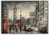 Obraz dřevěný: London, 485x340 - Plakáty Obraz dřevěný: London, 485x340