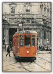 Obraz dřevěný: Tram, 340x485 - Plakáty Obraz dřevěný: Tram, 340x485
