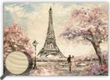 Obraz dřevěný: Eiffel Tower, 485 x 340 - Plakáty Obraz dřevěný: Eiffel Tower, 485x340