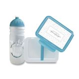 Set Zdravá lahev 0,7 l a Zdravá sváča - Fresh šedomodrá Set Zdravá lahev 0,7 l a Zdravá sváča - Fresh šedomodrá