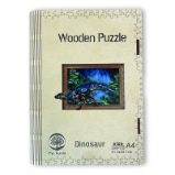 Dřevěné puzzle/Dinosaurus A4 Dřevěné puzzle/Dinosaurus A4