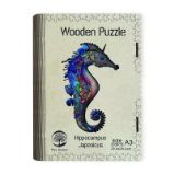 Dřevěné puzzle/Mořský koník A3 - Puzzle Dřěvěné puzzle - Mořský koník A3