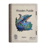 Dřevěné puzzle/Delfín A3 - Puzzle Dřěvěné puzzle - Delfín A3