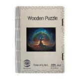 Dřevěné puzzle/Strom života I A4 - Puzzle Dřěvěné puzzle - Strom života I A4
