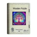 Dřevěné puzzle/Strom života II A3 svítící ve tmě