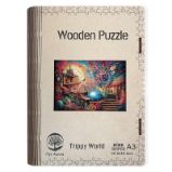 Dřevěné puzzle/Trippy world A3 Dřevěné puzzle/Trippy world A3