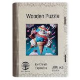Dřěvěné puzzle - Zmrzlinová exploze A3