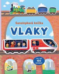 Vlaky - Samolepková knížka - kolektiv autorů - Omalovánky a samolepky pro děti Vlaky - Samolepková knížka