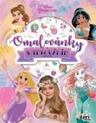Princezny - Omalovánky s tetováním - Omalovánky princezny Princezny - Omalovánky s tetováním