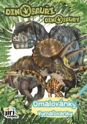 Dinosauři - Omalovánky/Vymaľovanky - Slovenské knihy pro děti Dinosauři - Omalovánky/Vymaľovanky