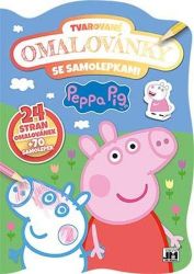 Peppa Pig - Tvarované omalovánky se samolepkami Peppa Pig - Tvarované omalovánky se samolepkami