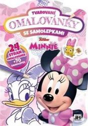 Minnie - Tvarované omalovánky se samolepkami - Omalovánky Minnie Minnie - Tvarované omalovánky se samolepkami