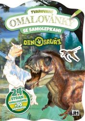 Dinosauři - Tvarované omalovánky se samolepkami Dinosauři - Tvarované omalovánky se samolepkami
