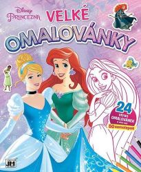Princezny - Velké omalovánky - Omalovánky princezny Princezny - Velké omalovánky