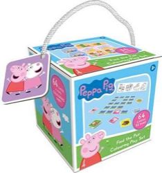 Peppa Pig - Pexeso na cesty s omalovánkami - Karetní hry Pexeso na cesty s omalovánkami Peppa