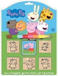 Prasátko Peppa - Razítka 5+1 s voskovou - Dětská razítka Prasátko Peppa - Razítka 5+1 s voskovou