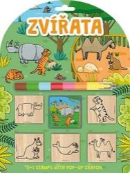 Zvířata - Razítka 5+1 s voskovou - Dětská razítka Razítka 5+1 s voskovkou Zvířátka