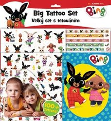 Bing - Velký set s tetováním - Tetovací nálepky Velký set s tetováním Bing
