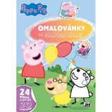 Prasátko Peppa - Omalovánky A4 se samolepkami - Omalovánky Peppa Pig Prasátko Peppa - Omalovánky A4 se samolepkami