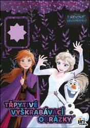 Třpytivé vyškrabávací obrázky Ledové království - Stírací obrázky pro děti Třpytivé vyškrabávací obrázky Ledové království