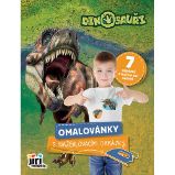 Omalovánky s nažehlovacími obrázky Dinosauři - Omalovánky dinosaurů Omalovánky s nažehlovacími obrázky Dinosauři