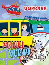 Doprava - Maluj vodou A4 Doprava - Maluj vodou A4