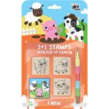 Razítka 3+1 s voskovkou Farma Razítka 3+1 s voskovkou Farma