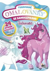 Tvarované omalovánky Jednorožci - Omalovánky jednorožců Tvarované omalovánky Jednorožci