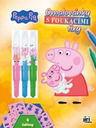 Prasátko Peppa - Omalovánky s foukacími fixy