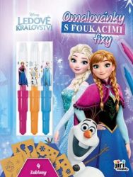 Omalovánky s foukacími fixy Ledové království
