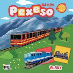 Pexeso v sešitu Vlaky - Karetní hry Pexeso Pexeso v sešitu Vlaky