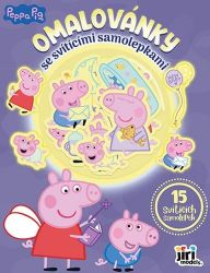 Omalovánky se svítícími samolepkami Prasátko Peppa - Omalovánky Peppa Pig Omalovánky se svítícími samolepkami Prasátko Peppa