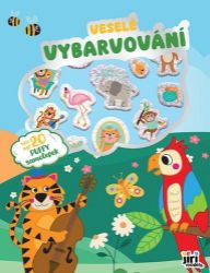 Zvířátka - Veselé vybarvování se super samolepkami - Omalovánky zvířata Veselé vybarvování se super samolepkami Zvířátka