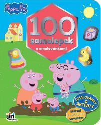 Prasátko Peppa - 100 samolepek s omalovánkami - Omalovánky Peppa Pig 100 samolepek s omalovánkami Prasátko Peppa