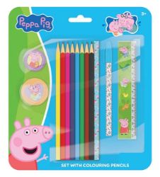 Prasátko Peppa - Set s pastelkami - Pastelky Set s pastelkami Prasátko Peppa