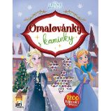 Ledové královstí Vánoce - Omalovánky s kamínky