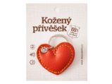 Srdce klíčenka Barva kůže: Světle červená