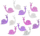 Dřevění šneci 4cm - růžovofialový mix 12ks - Kreativní sady a materiály Dřevění šneci 4cm - růžovofialový mix 12ks