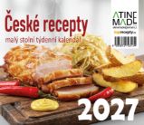 Kalendář 2027 České recepty, malý stolní, týdenní, 13 x 15 cm