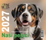 Kalendář 2027 Naši pejsci, malý stolní, týdenní, 13 x 15 cm