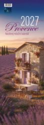 Kalendář 2027 Provence, nástěnný, kravata, 14,8 x 42 cm Kalendář 2027 Provence, nástěnný, kravata, 14,8 x 42 cm